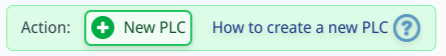 Figure 9: "New PLC" Button on "My PLCs" Page